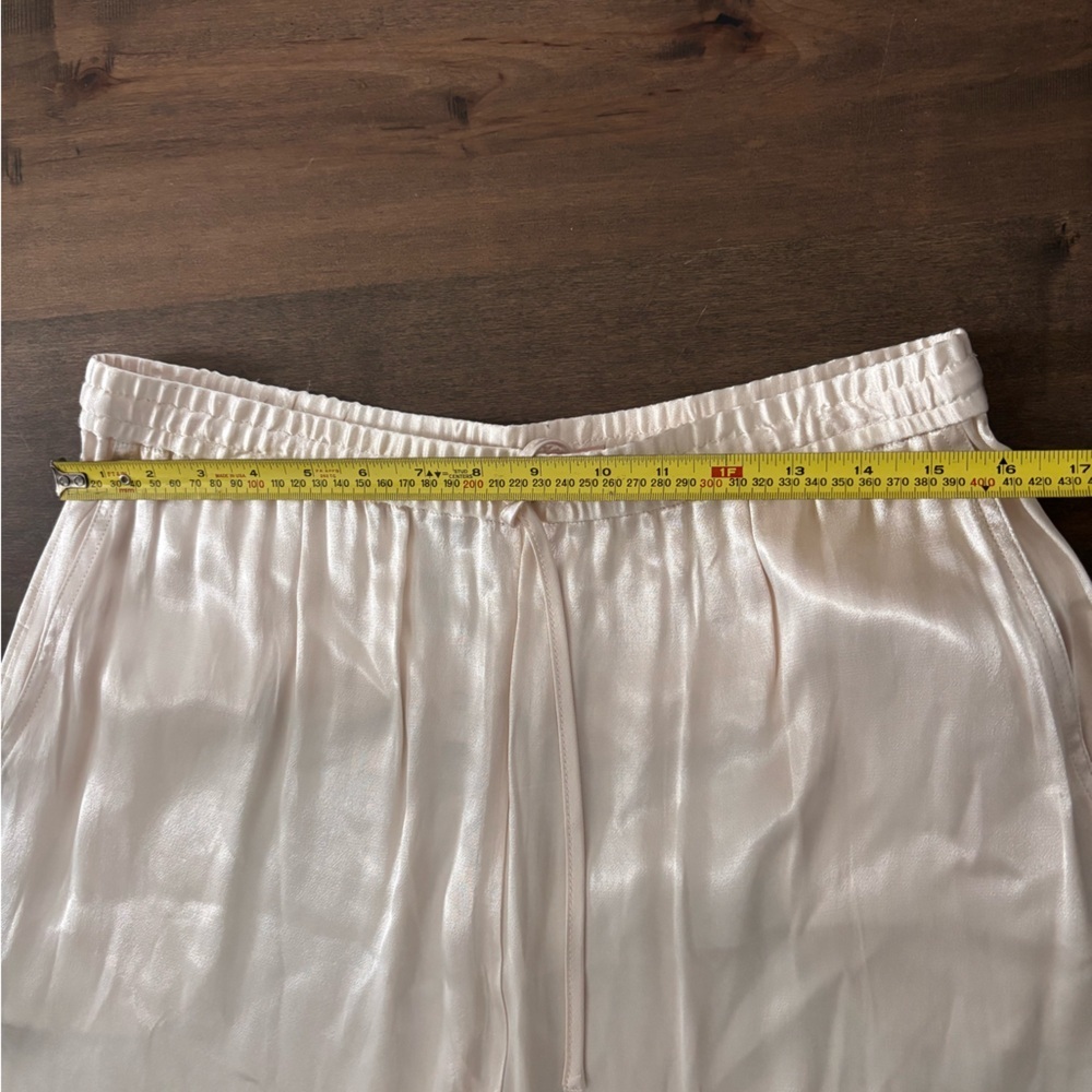 ESQUALO Champagne Satin Trousers BNT Sz Large - Picture 4 of 5